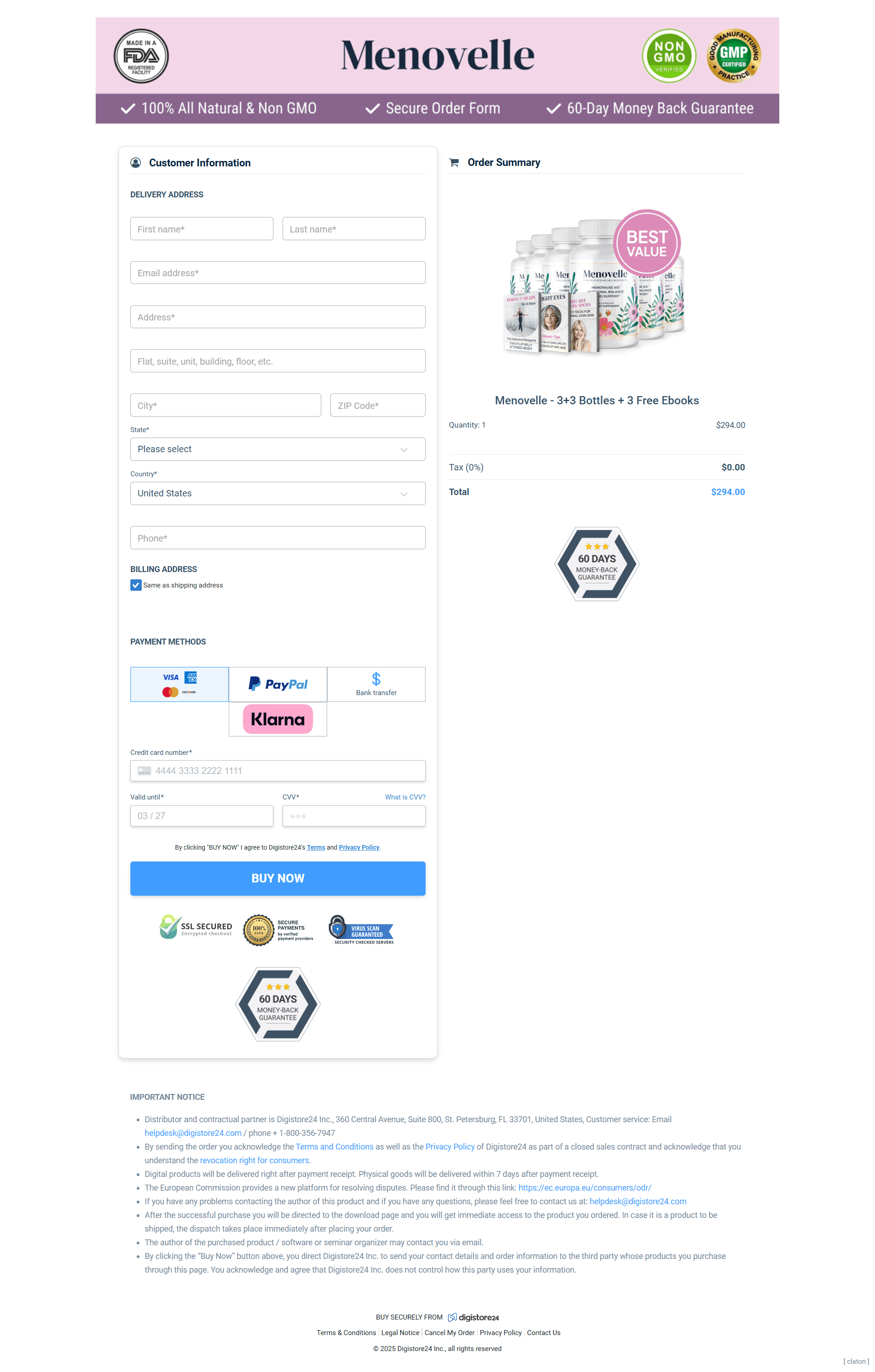  Menovelle Offer Ending Soon